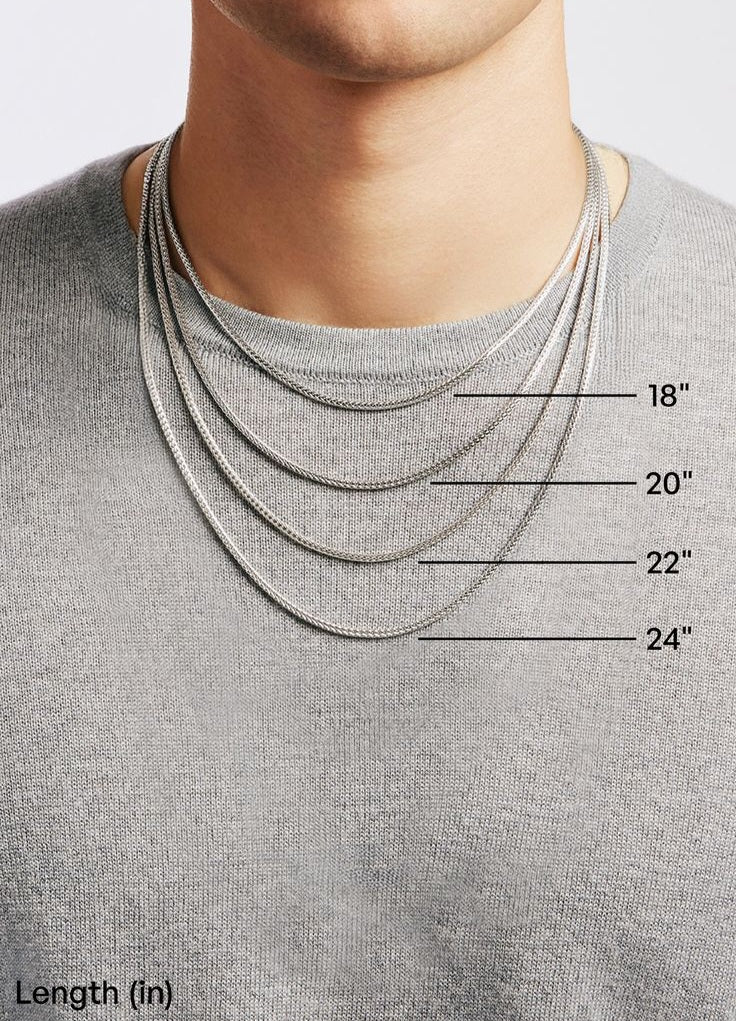 Denim Necklace- Masculine Stainless steel vertical rectangle Denim Pendant chain